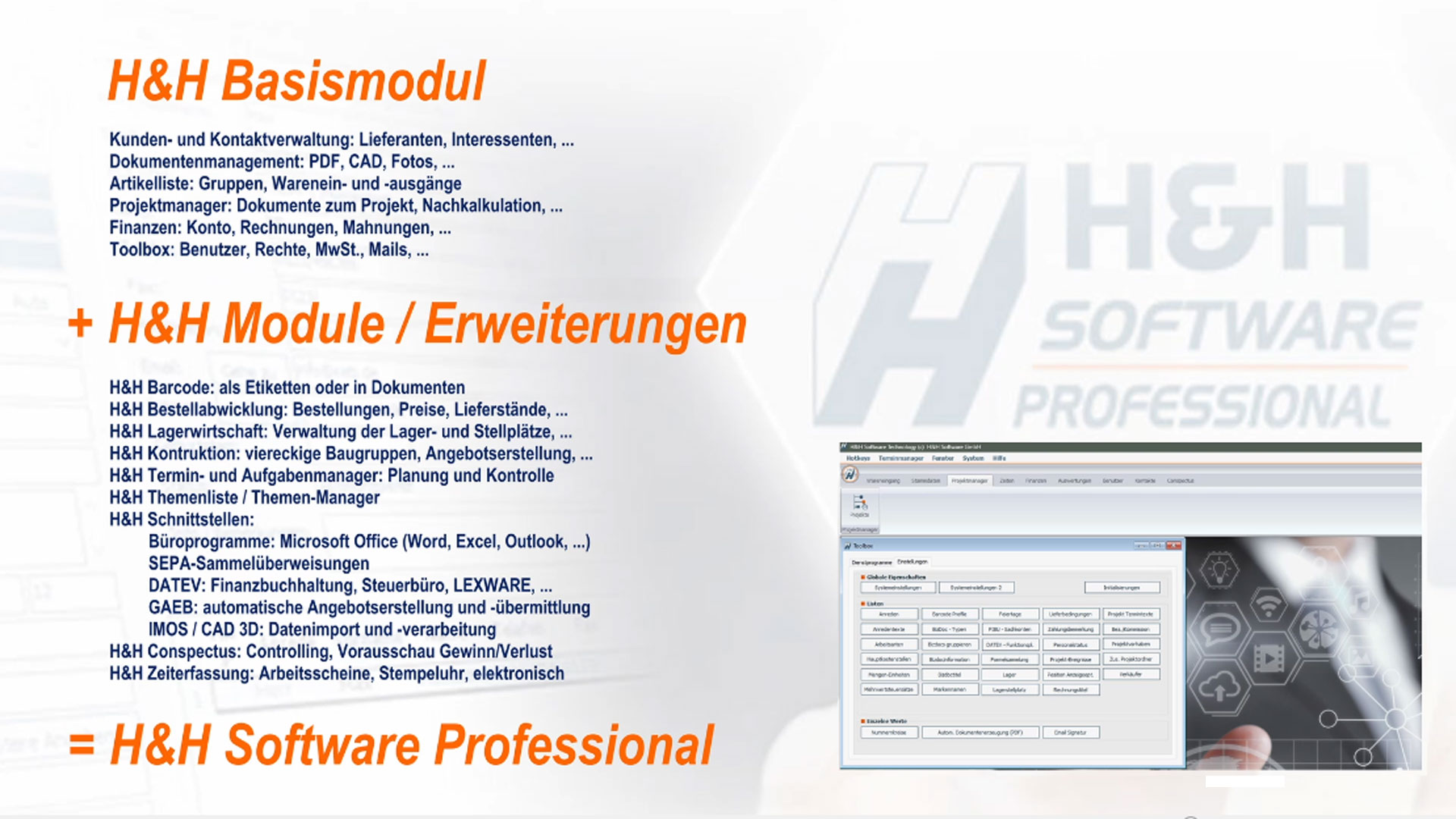 Video über unser Warenwirtschaftssystem - H&H Software
